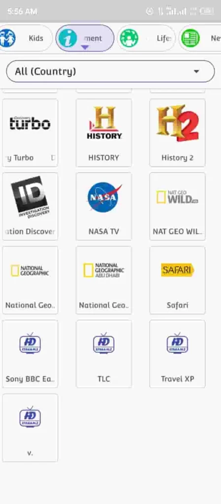 HOME PAGE 11 HD streamz entertainment channel