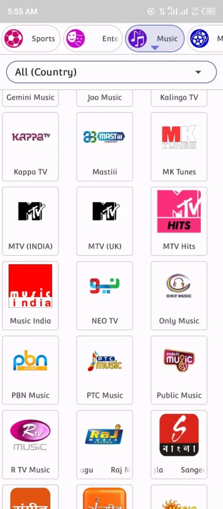 HOME PAGE 6 HD streamz music channel
